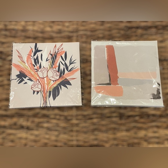 🆕 Special Memories Floral Abstract Canvas Art Set, 2 Wall Hangings - Picture 6 of 8